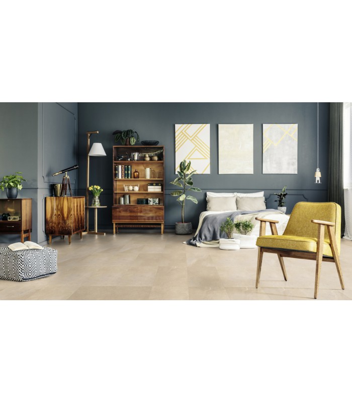 Dalle PVC sol Creation 40 à coller Curton Stone Light Grey - 457 mm x 914 mm