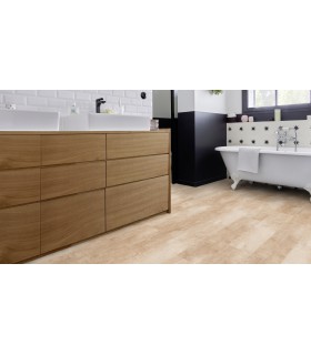 Lame PVC sol Creation 40 à coller Salento Light Grey - 184 mm x 1219 mm