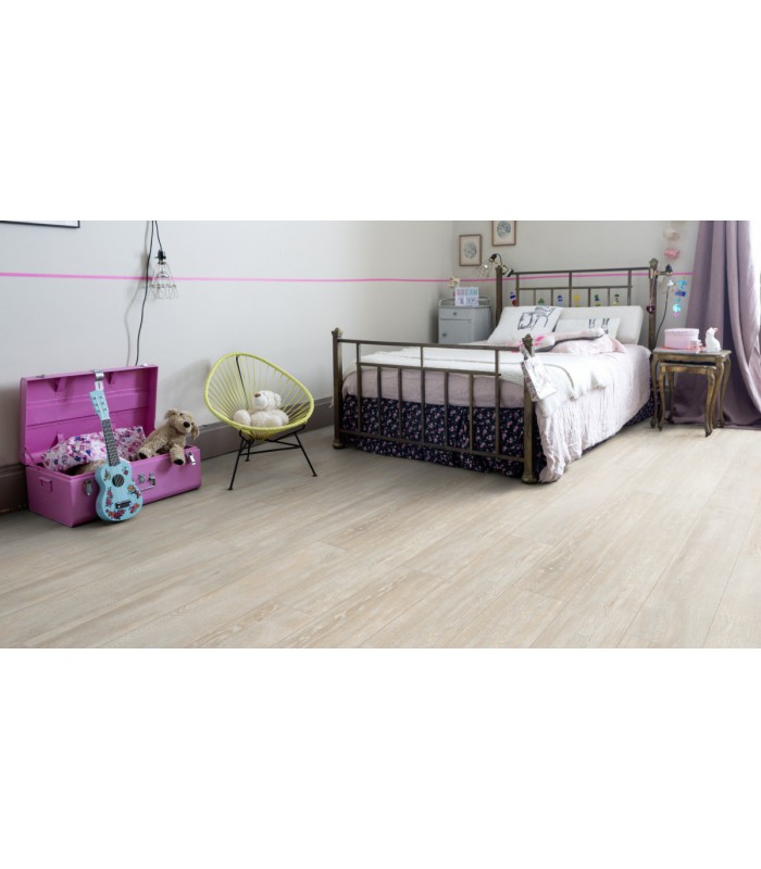 Lame PVC sol Creation 40 à coller White Lime - 184 mm x 1219 mm