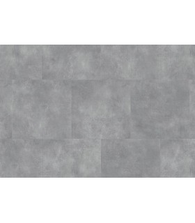 Dalle PVC sol Creation 40 à coller Bloom Uni Grey - 610 mm x 610 mm