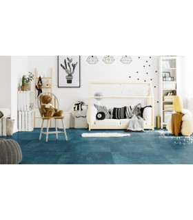 Dalle PVC sol Creation 55 à coller Fabrik Mix Indigo - 610 mm X 610 mm