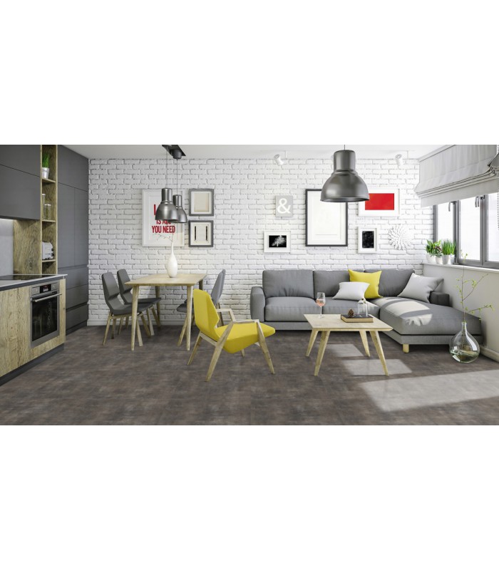 Dalle PVC sol Creation 55 à coller Silver City - 610 mm x 610 mm