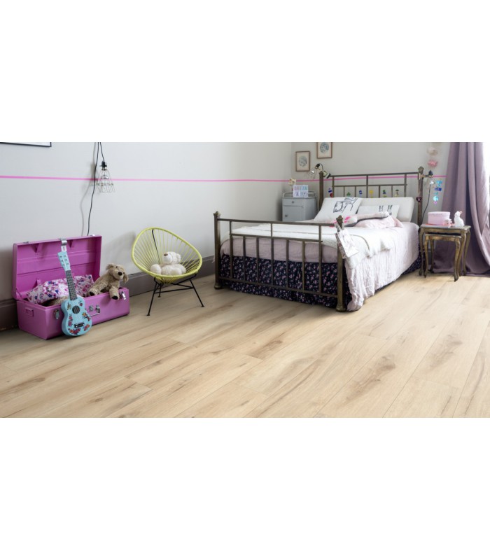 Lame PVC sol Creation 55 à coller Cedar pure - 230 mm x 1500 mm