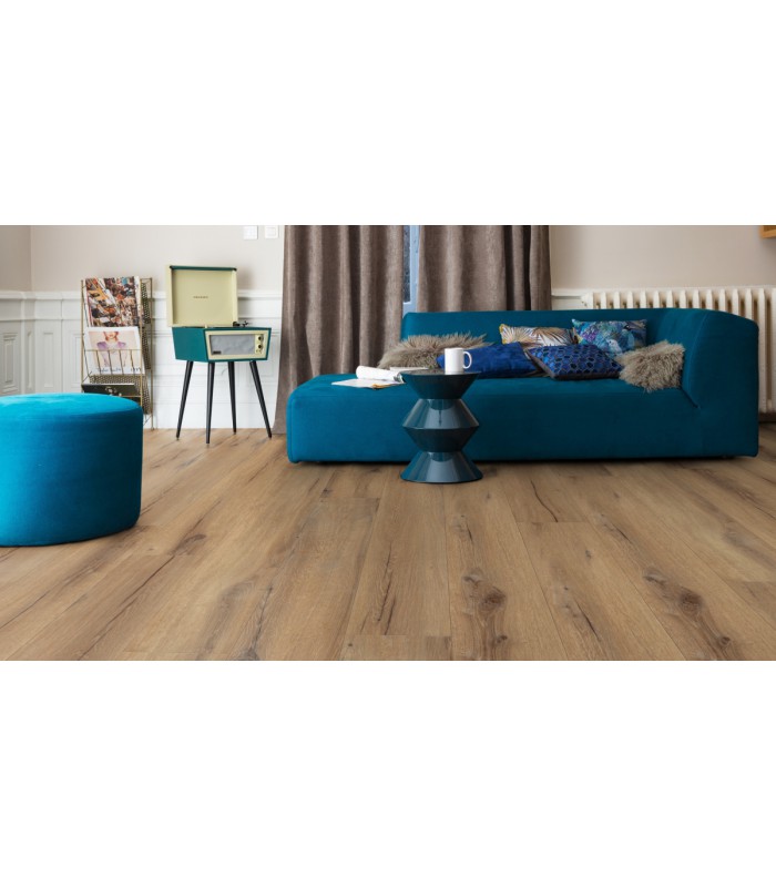 Lame PVC sol Creation 40 Rigid Accoustic Cedar Brown - 229 mm x 1492 mm