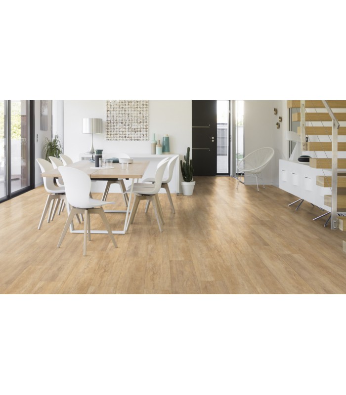 Lame PVC sol Creation 55 Rigid Acoustic - Honey Oak - 177 mm x 1219 mm