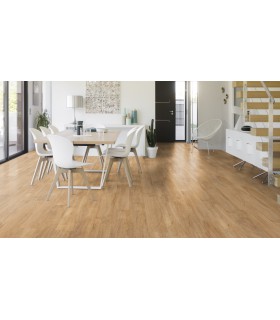 Lame PVC sol Creation 55 Rigid Acoustic - Swiss Oak Golden - 177 mm x 1219 mm