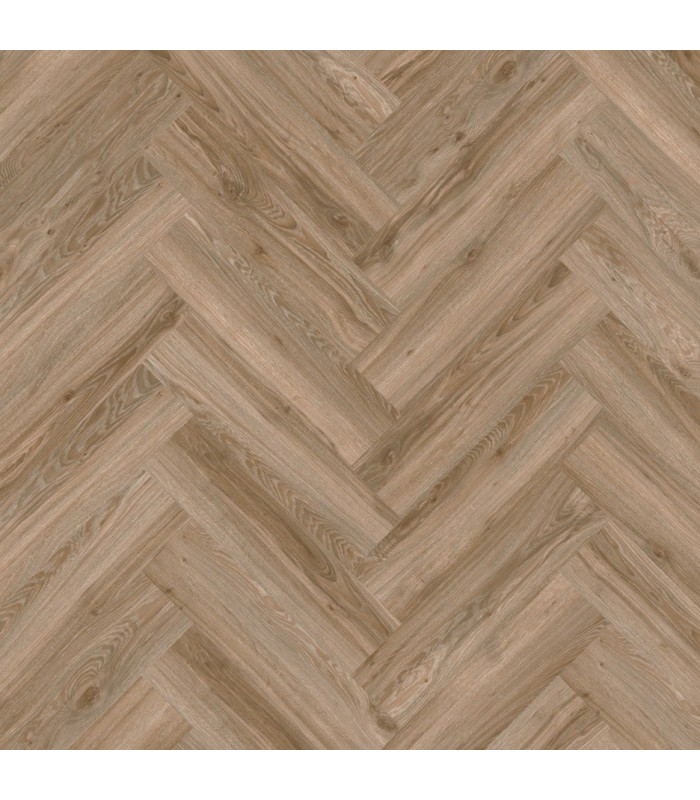 Lames Vinyles - A coller - Moduleo Roots 55 - Herringbone 22229 Blackjack oak - 63,2 x 15,8 cm