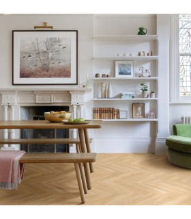 Lames Vinyles - A coller - Moduleo Roots 55 - EIR Herringbone 51282 Laurel oak - 63,2 x 15,8 cm