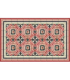 Tapis vinyle Ludwig Crimson 75x120cm