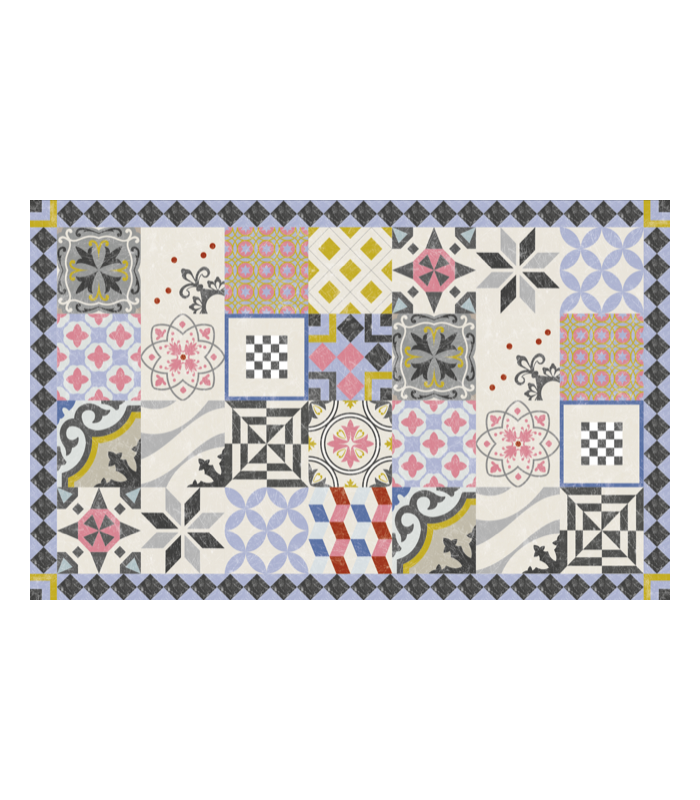 Tapis Vinyle Scretch Rose 75x190cm