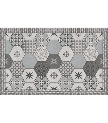 Tapis Vinyle Carreaux de ciment