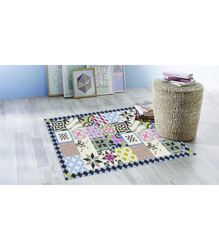 Tapis Vinyle Scretch Rose 75x190cm