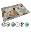 TAPIS MULTIUSAGE PLAGE DE SABLE SPECIAL CUISINE
