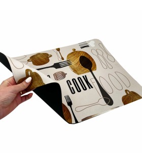 Tapis multiusage Cooking spécial cuisine antidérapant