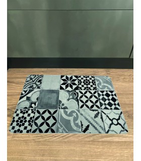 Tapis cuisine carreau de ciment antidérapant NOVOTEX
