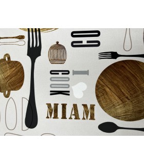 Tapis multiusage Cooking spécial cuisine antidérapant