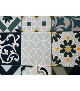 Tapis multiusage mosaïque spécial cuisine lavable