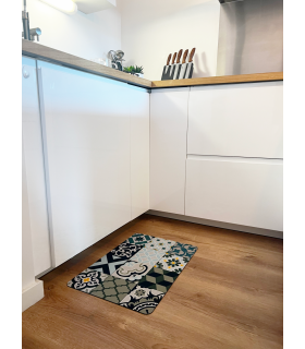 Tapis multiusage mosaïque spécial cuisine lavable