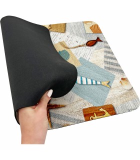 TAPIS MULTIUSAGE PLAGE DE SABLE SPECIAL CUISINE