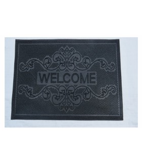 Tapis Entrée Extérieur Caoutchouc Welcome 33x53cm