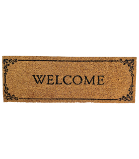 Paillasson Tapis Coco Welcome Envers PVC 25x75 cm