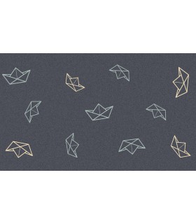 Tapis Intérieur Anti Dérapant et Absorbant Origami 45x75cm