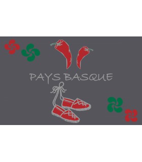 Tapis Intérieur Anti Dérapant et Absorbant Basque Iraty 50X80cm