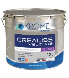 Krome Crealiss Velours – Peinture Opacifiante Acrylique pour Murs – Intérieur