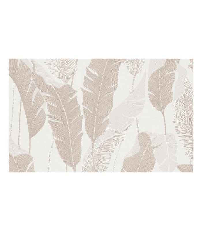 PAPIER PEINT SANS PVC FEUILLAGE NACRE - 4EARTH - MELISSA - 10,05 X 0,53M