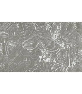 PAPIER PEINT SANS PVC ONDULATION ARGENTE - 4EARTH - MELISSA - 10,05 X 0,53M