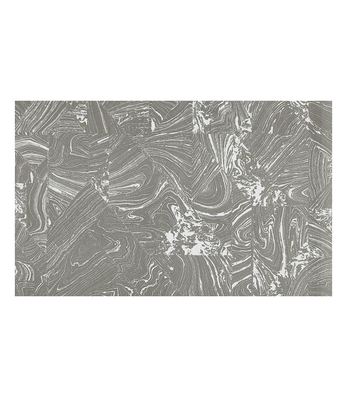 PAPIER PEINT SANS PVC ONDULATION ARGENTE - 4EARTH - MELISSA - 10,05 X 0,53M