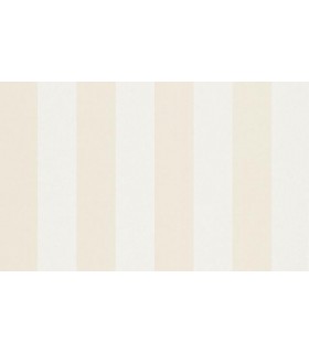 PAPIER PEINT SANS PVC RAYURE CREME BEIGE - 4EARTH - MELISSA - 10,05 X 0,53M