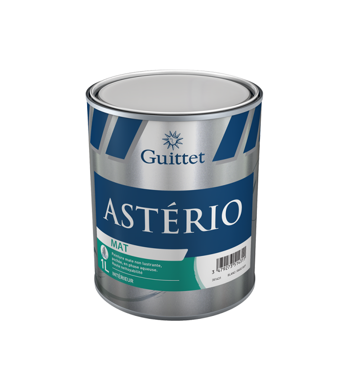 Guittet Asterio Mat Peinture Non Lustrante Entretien Facile Murs et Plafonds