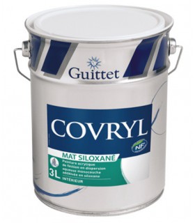 Guittet Covryl Mat siloxané Peinture Murs et Plafonds Très Couvrante
