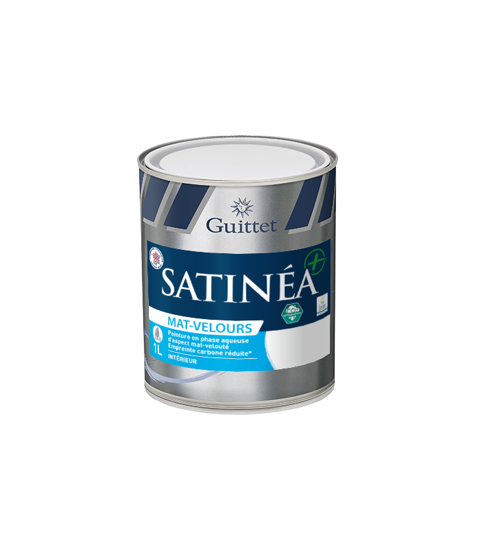 Guittet Satinea + Mat Velours Bas Carbone Décoration Murs - Intérieur