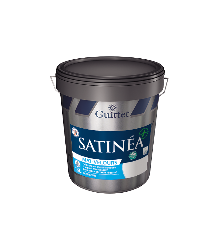 Guittet Satinea + Mat Velours Bas Carbone Décoration Murs - Intérieur