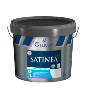 Guittet Satinea + Mat Velours Bas Carbone Décoration Murs - Intérieur