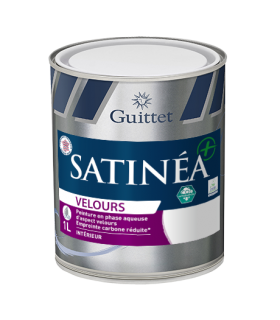 Guittet Satinea + Velours Bas Carbone Peinture Murs - Intérieur