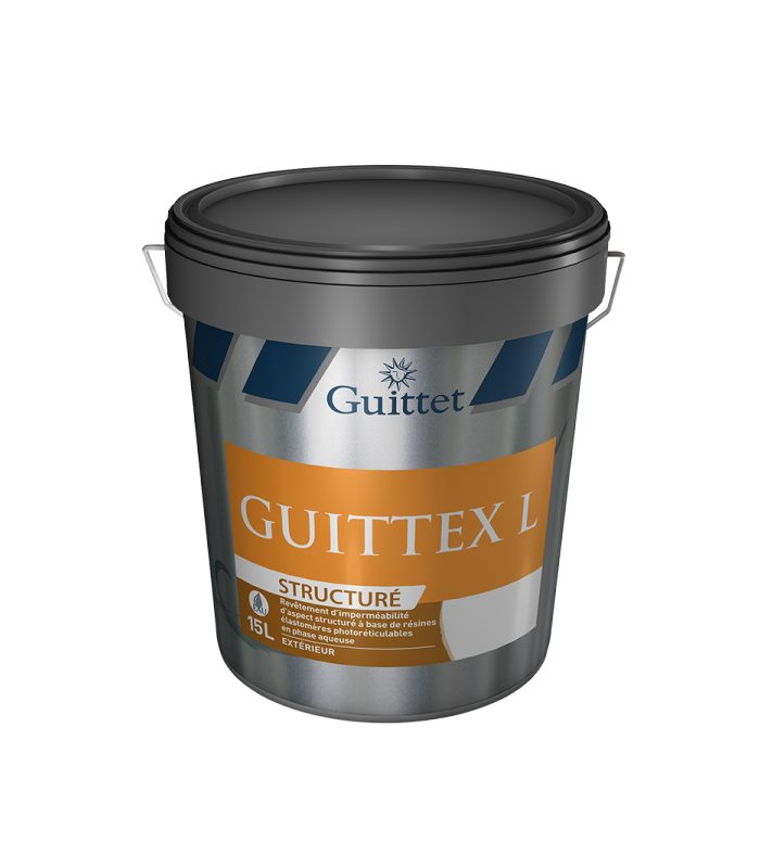 Guittet Guittex L structuré Revêtement d'imperméabilité Couche de Finition Façades - 15L