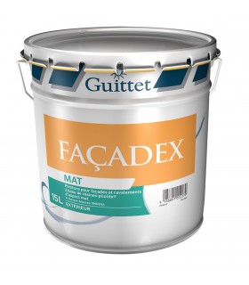Guittet Façadex mat peinture protection façades neuves ou anciennes