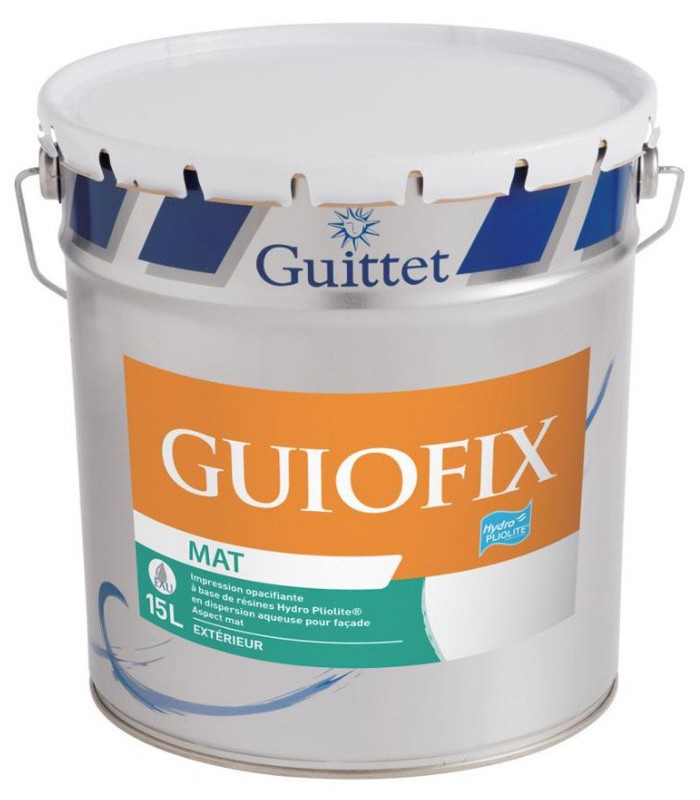 Guittet Guiofix Peinture d'Impression Opacifiante Façade - 15L