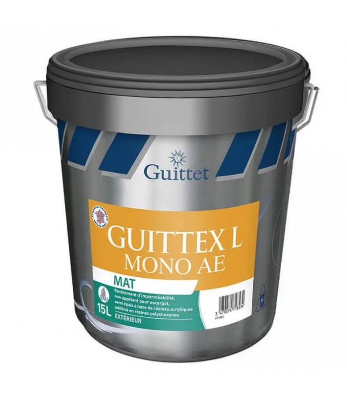 Guittet Guittex L Mono Mat Revêtement d'Imperméabilité Protection Façades  - 15L