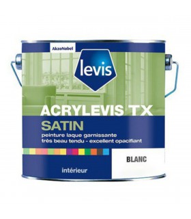 Levis Acrylevis TX Satin Peinture Laque Acrylique Satin - Bois Métaux & Plastiques Durs - Intérieur