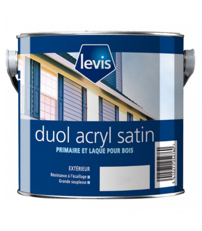 Levis Duol Acryl Satin Peinture Acrylique Microporeuse Boiseries - Extérieur