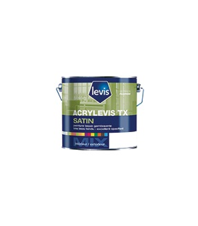 Levis Acrylevis TX Satin Peinture Laque Acrylique Satin - Bois Métaux & Plastiques Durs - Intérieur