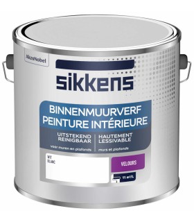 Sikkens Peinture Intérieure Velours Hautement Lessivable Murs et Plafonds