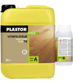 Plastor Vitrificateur Duo Pur -T4- Extra-Mat - Aspect Brut - 5L