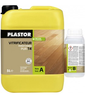 Plastor Vitrificateur Duo Pur - T4 - Satin - Aspect Ciré - 5L
