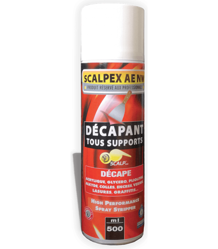 SCALPEX AE NW 500ml - Décapant en aérosol ultra-rapide pour intérieur et extérieur
