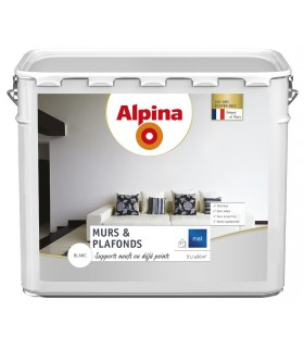 Alpina Peinture Acrylique Murs & Plafonds Blanc Mat